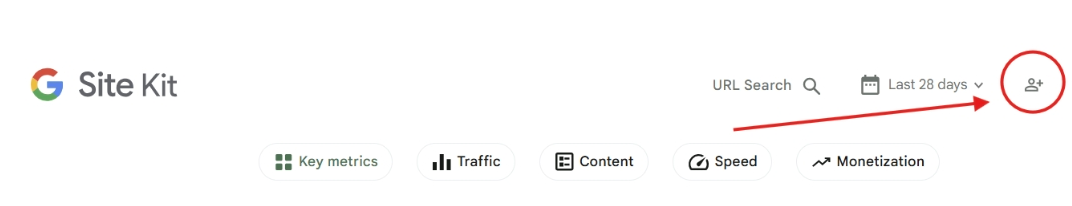 The Dashboard Sharing settings icon being highlighted to the user